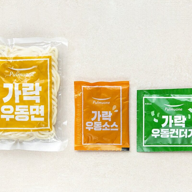 풀무원 가락 유부우동 2인분, 425.2g, 1개