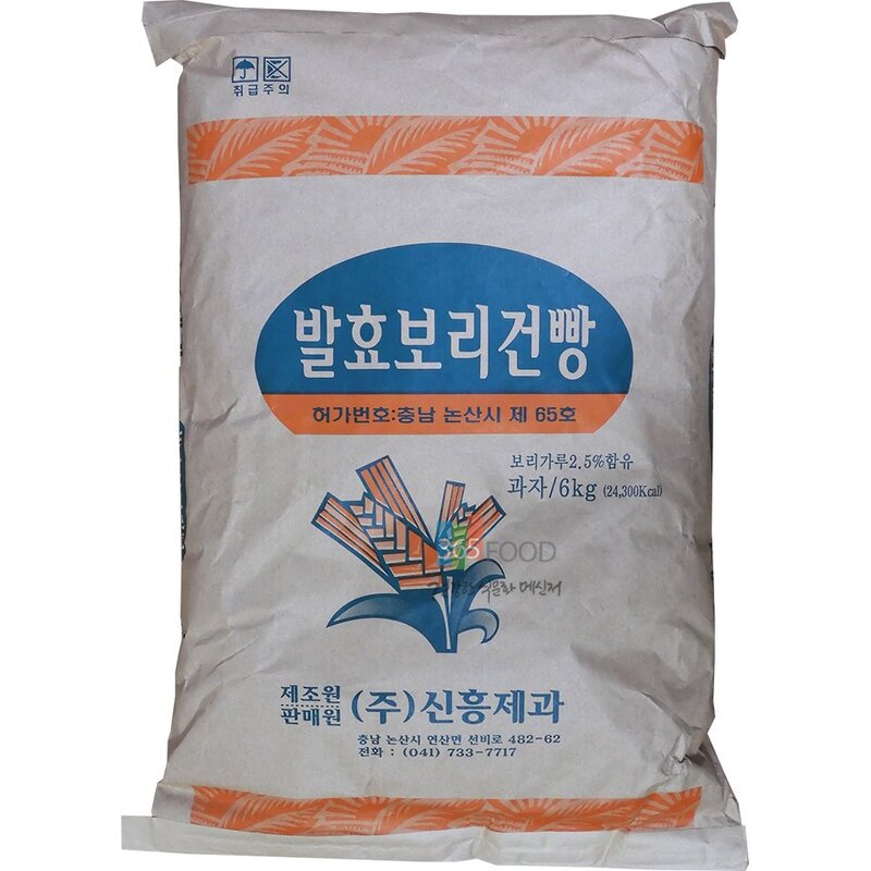 (무)신흥제과발효보리건빵 6kgX1개, 6kg, 1개