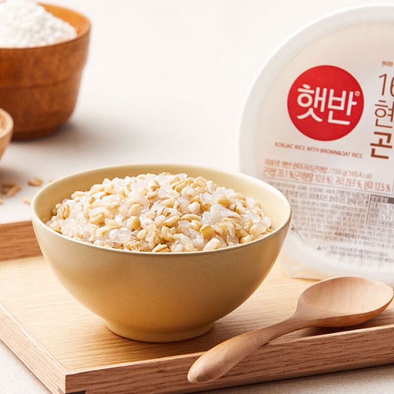 햇반 현미귀리 곤약밥, 150g, 12개