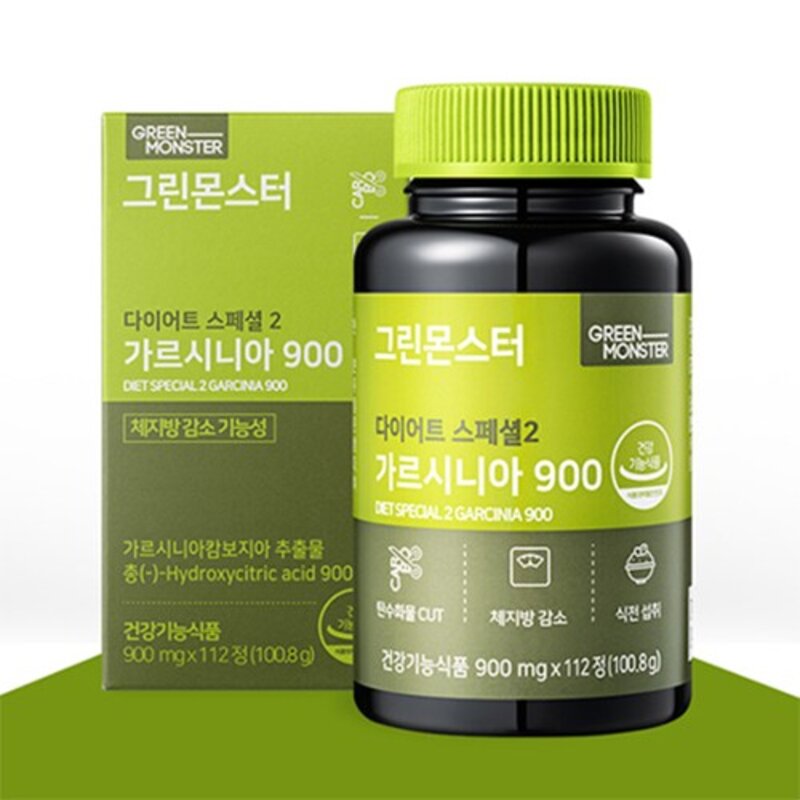 그린몬스터 다이어트 스폐셜2 가르시니아900, 112정, 900mg, 1개