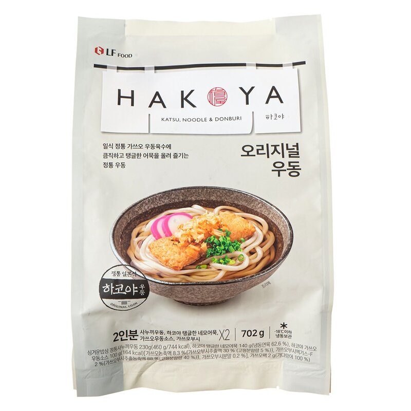 HAKOYA 오리지널 우동 2인분 (냉동), 702g, 1개