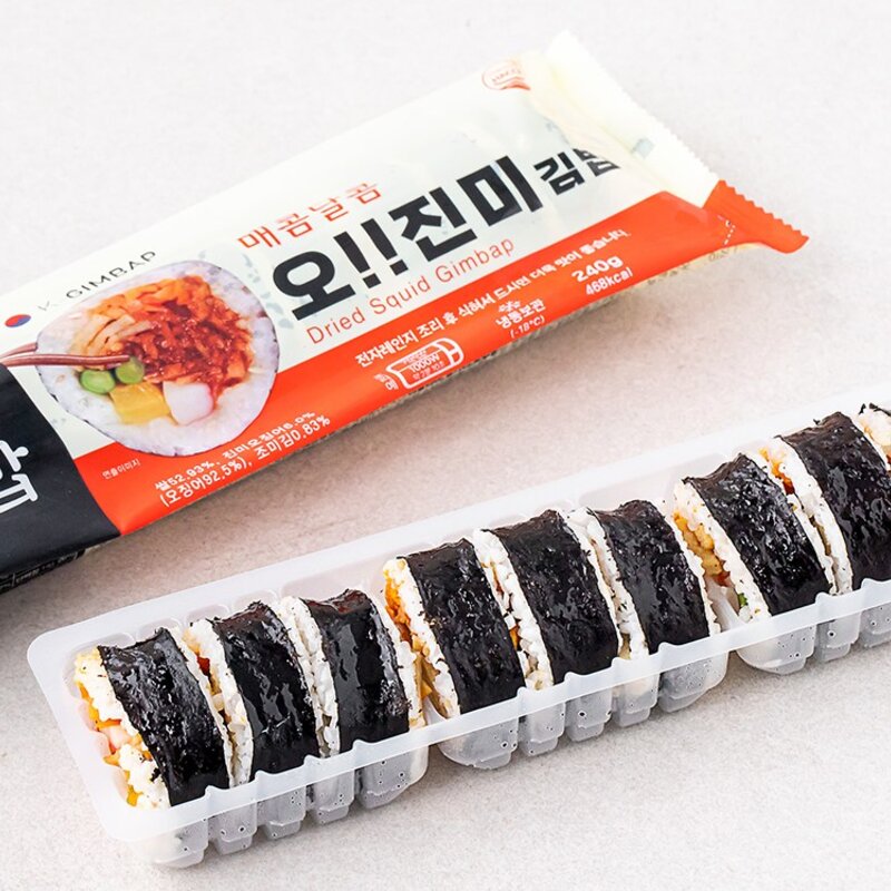 바바김밥 오 진미김밥 (냉동), 3개, 240g