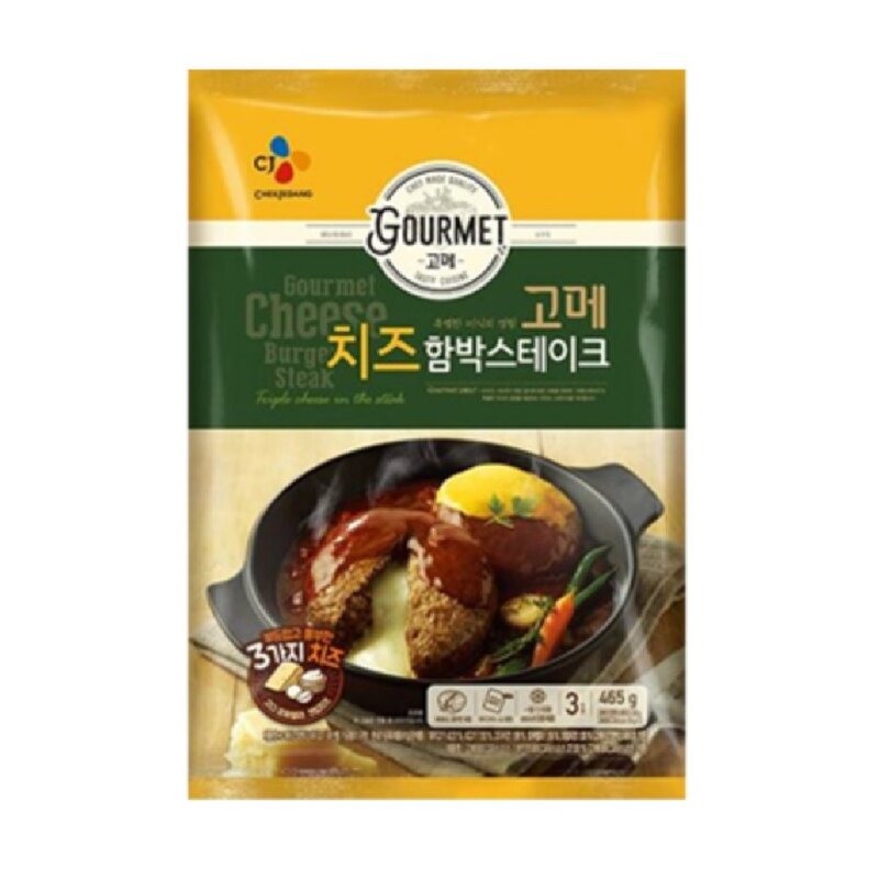 (냉장)고메 (치즈)함박스테이크152gx10개, 152g, 10개