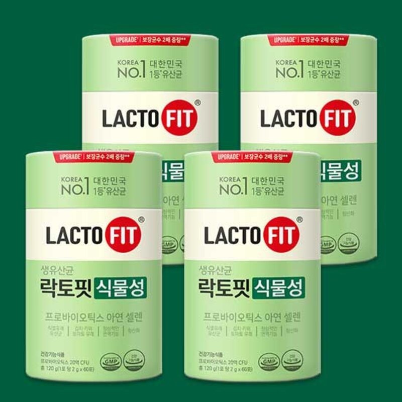 종근당 건강 락토핏 생유산균 그린, 120g, 4개