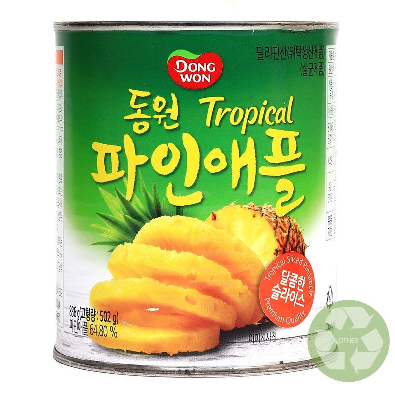 동원 트로피칼 파인애플, 836g, 2개