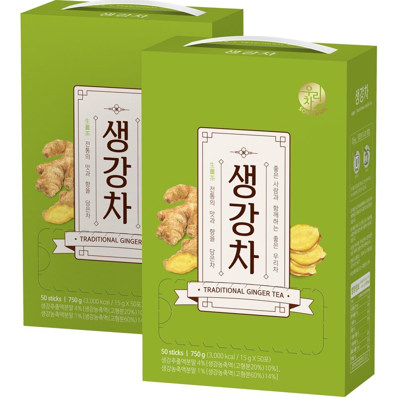 우리차 송원식품 생강차, 15g, 50개입, 1개