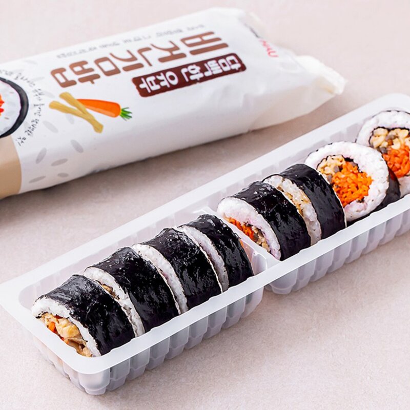 한우물 유부비건김밥 (냉동), 230g, 3개