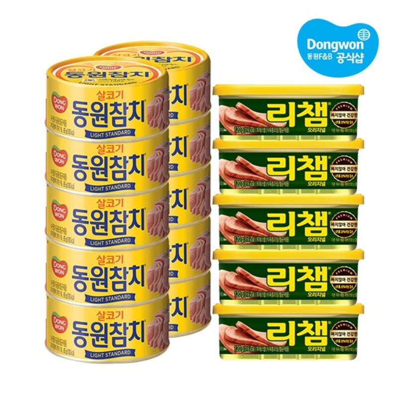 동원 라이트스탠다드참치+리챔, 85g, 1세트, 상세 설명 참조