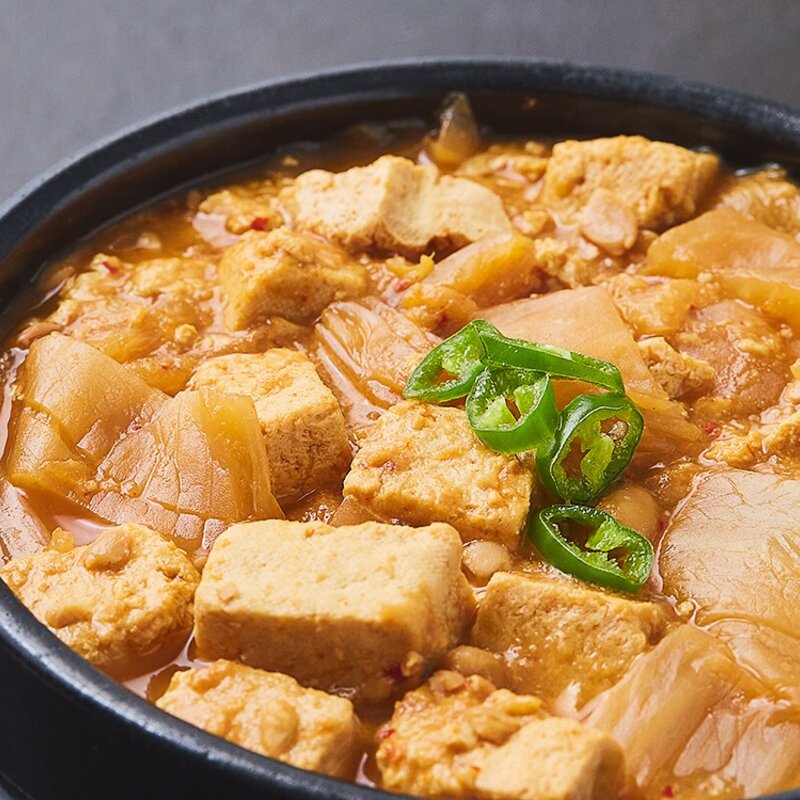 집국백서 가마솥 수제 청국장찌개 (냉동), 500g, 3개