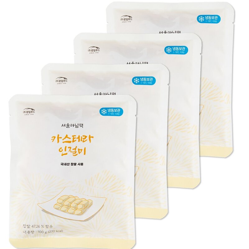 서울마님 카스테라 인절미 (냉동), 100g, 4개