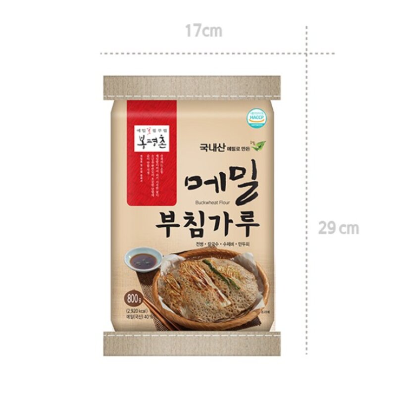 봉평촌 국내산 메밀 부침가루, 800g, 1개