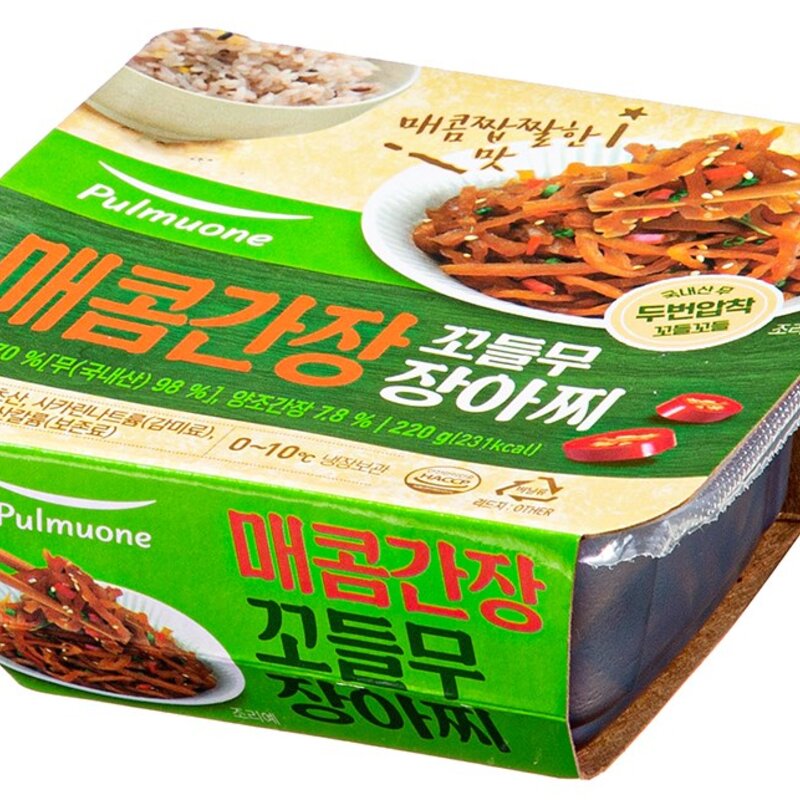 풀무원 매콤간장 꼬들무 장아찌, 220g, 1개