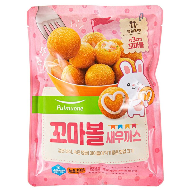 풀무원 꼬마 볼 새우까스 (냉동), 252g, 1개