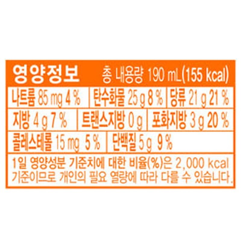 파스퇴르 전용목장 1급A 원유 바나나우유, 190ml, 72개