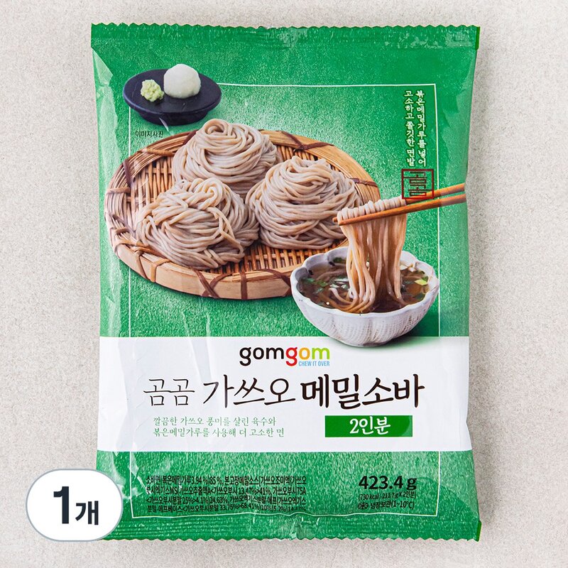 곰곰 가쓰오 메밀 소바 2인분, 423.4g, 1개