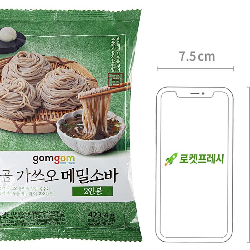 곰곰 가쓰오 메밀 소바 2인분, 423.4g, 1개