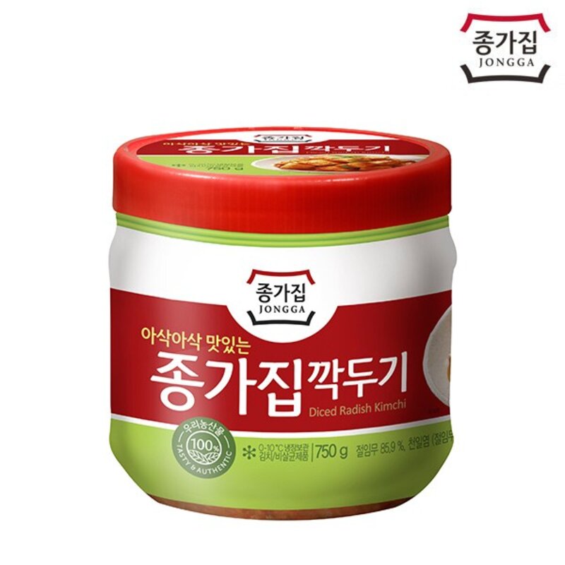 종가집 [종가] 깍두기750g (PET) X 1개, 750g