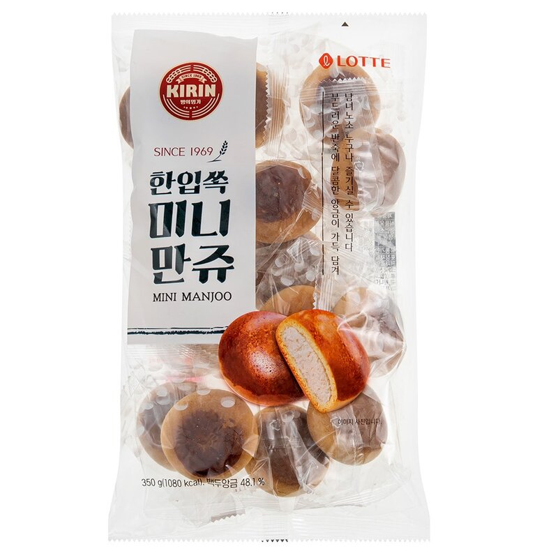 기린 한입쏙 미니만쥬, 350g, 2개