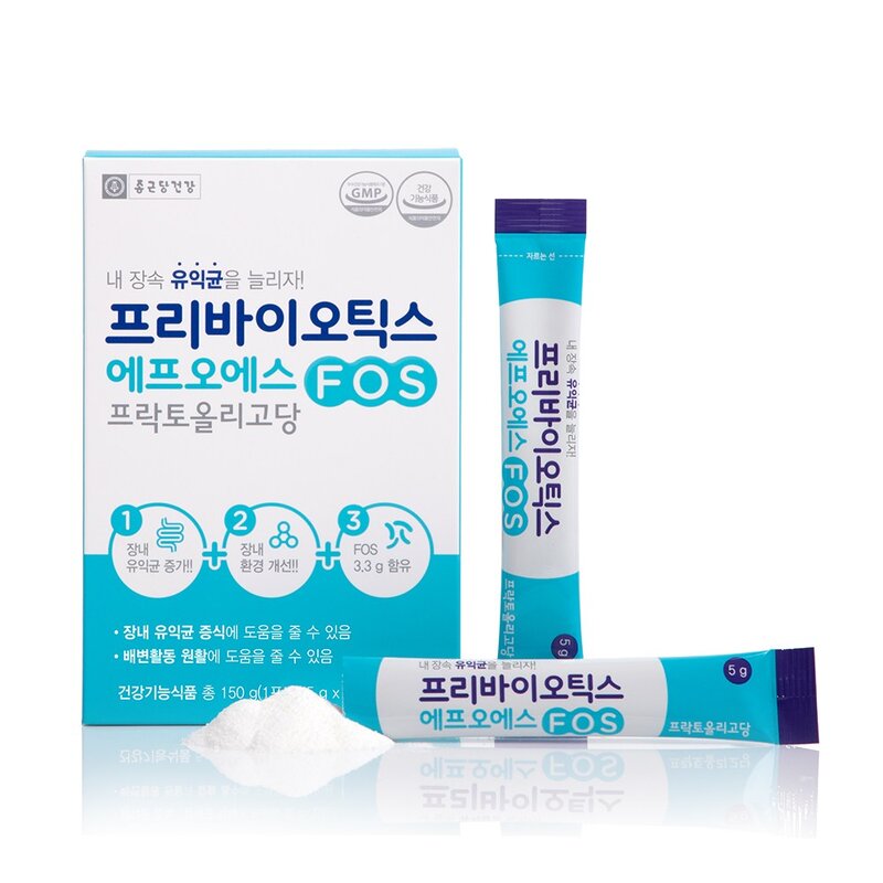 종근당건강 프리바이오틱스 에프오에스, 30회분, 150g, 3개