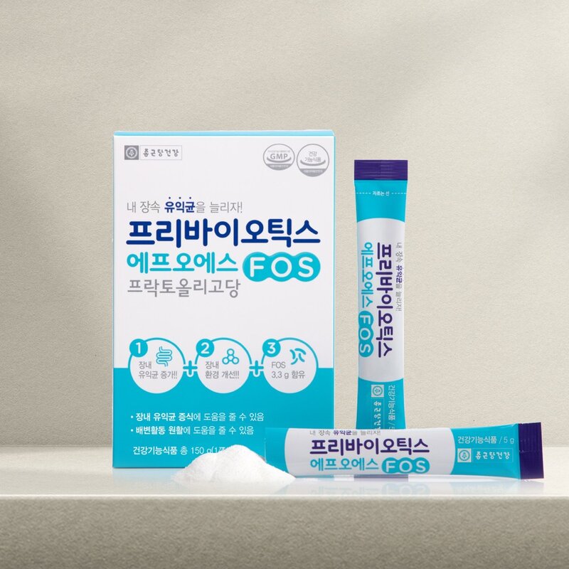 종근당건강 프리바이오틱스 에프오에스, 30회분, 150g, 3개