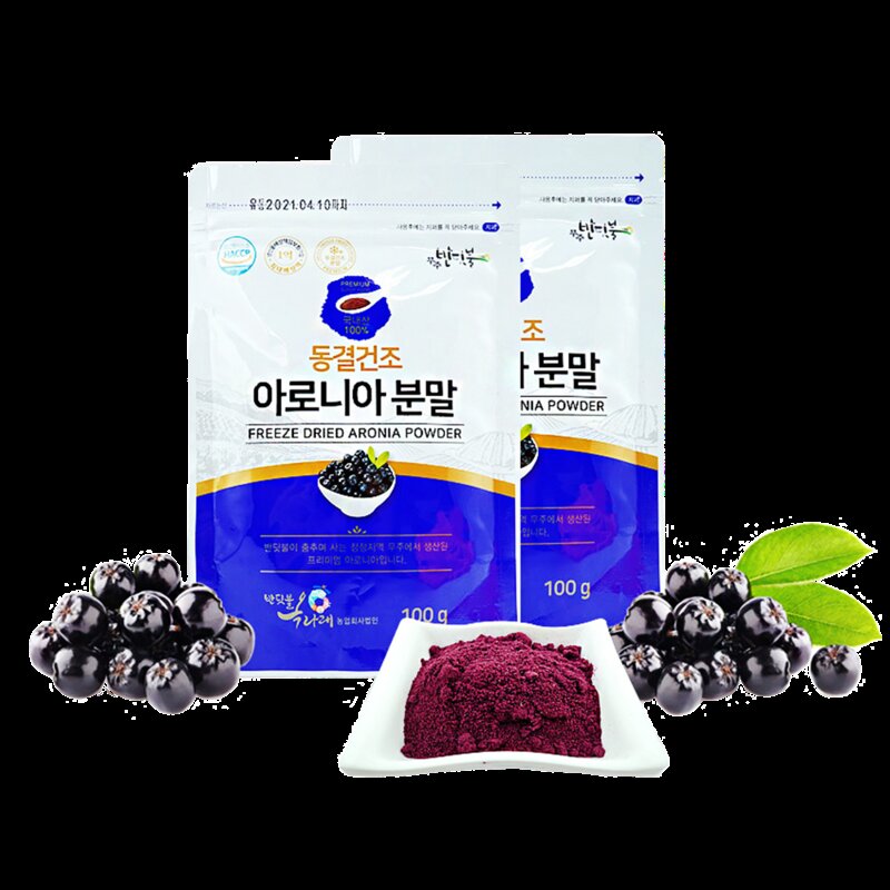 국내산 무주 반딧불 아로니아 분말 가루 100% 500g 1kg 실속형, 1개