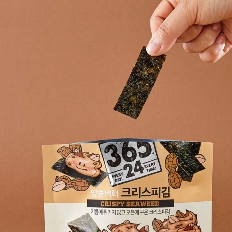 삼육오점이사 크리스피김 땅콩버터, 25g, 6개