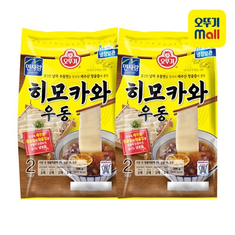 오뚜기 히모카와우동(2인) 396G 1봉, 1개