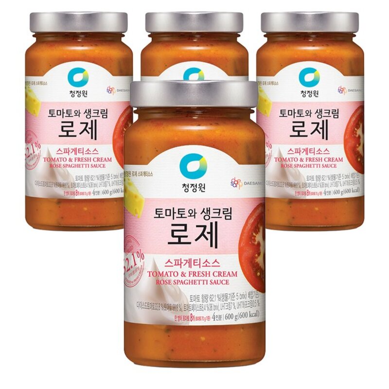 청정원 로제 스파게티소스, 600g, 2개