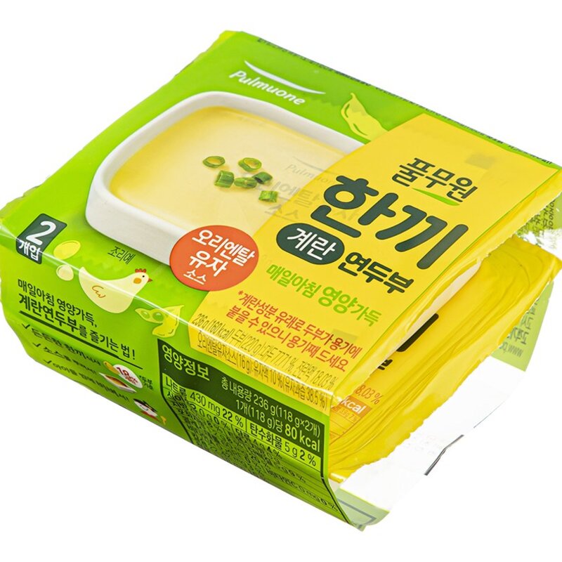 풀무원 한끼 계란 연두부, 118g, 2개