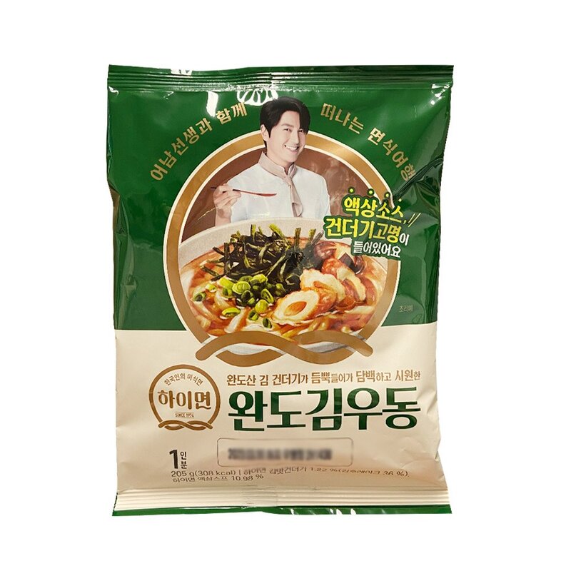 삼립 하이면 완도김우동 205g x 10봉, 10개