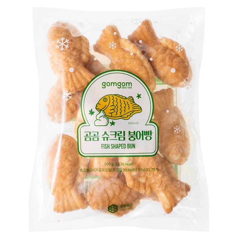 곰곰 슈크림 붕어빵, 600g, 1개