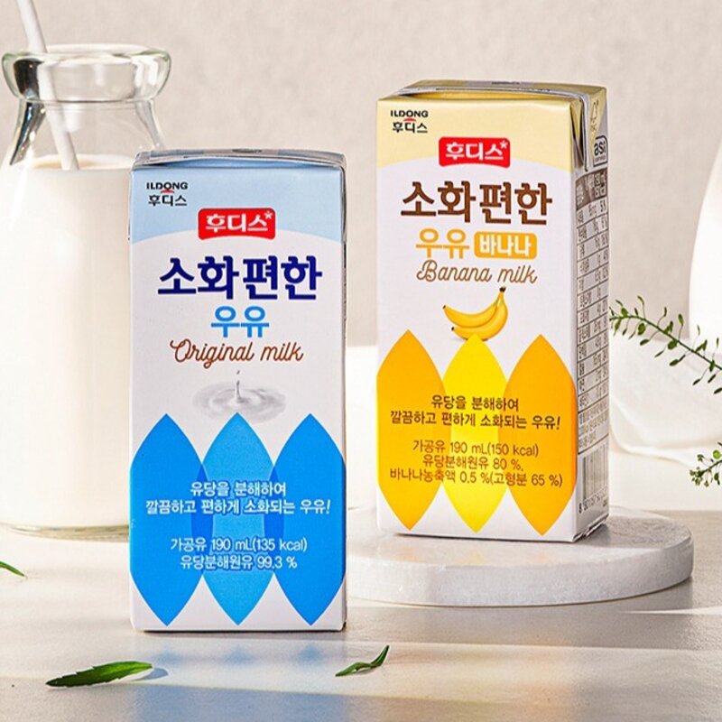 일동후디스 소화편한 우유 바나나, 190ml, 24개