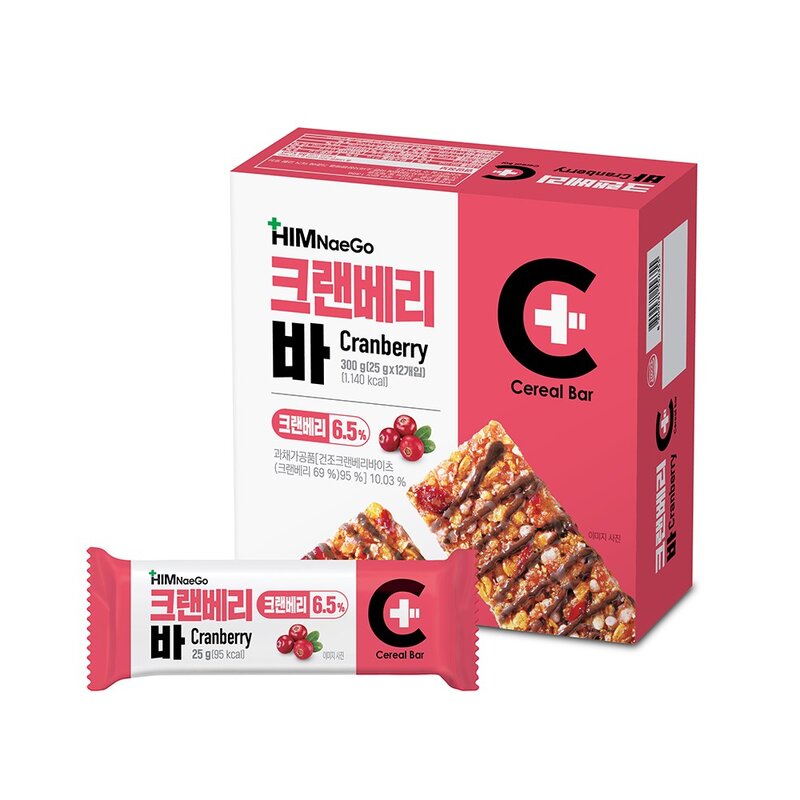 힘내고 크랜베리바, 300g, 1개