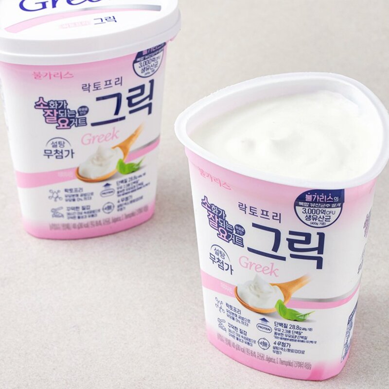 불가리스 락토프리 그릭요거트, 400g, 1개