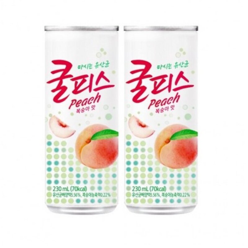 동원 마시는유산균 쿨피스 복숭아맛, 230ml, 30개