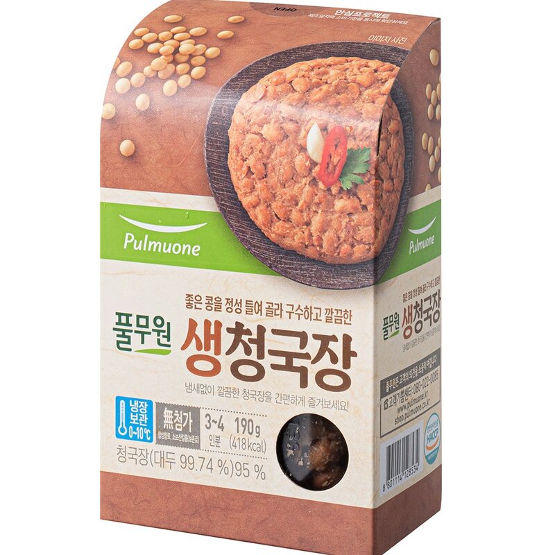 풀무원 생청국장, 190g, 1개