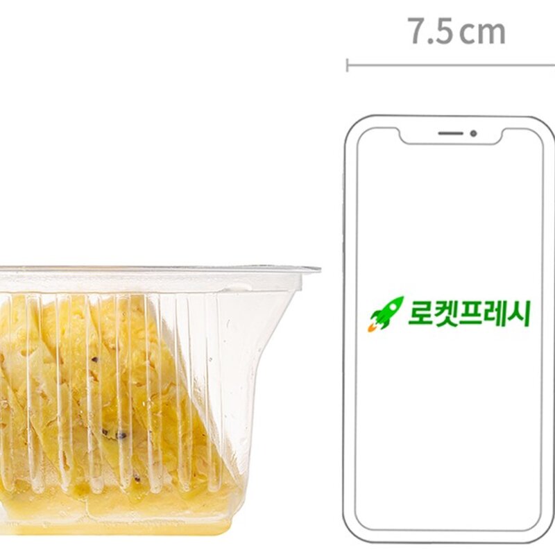 푸드팩토리 맛있는 원통형 파인애플, 500g, 1개