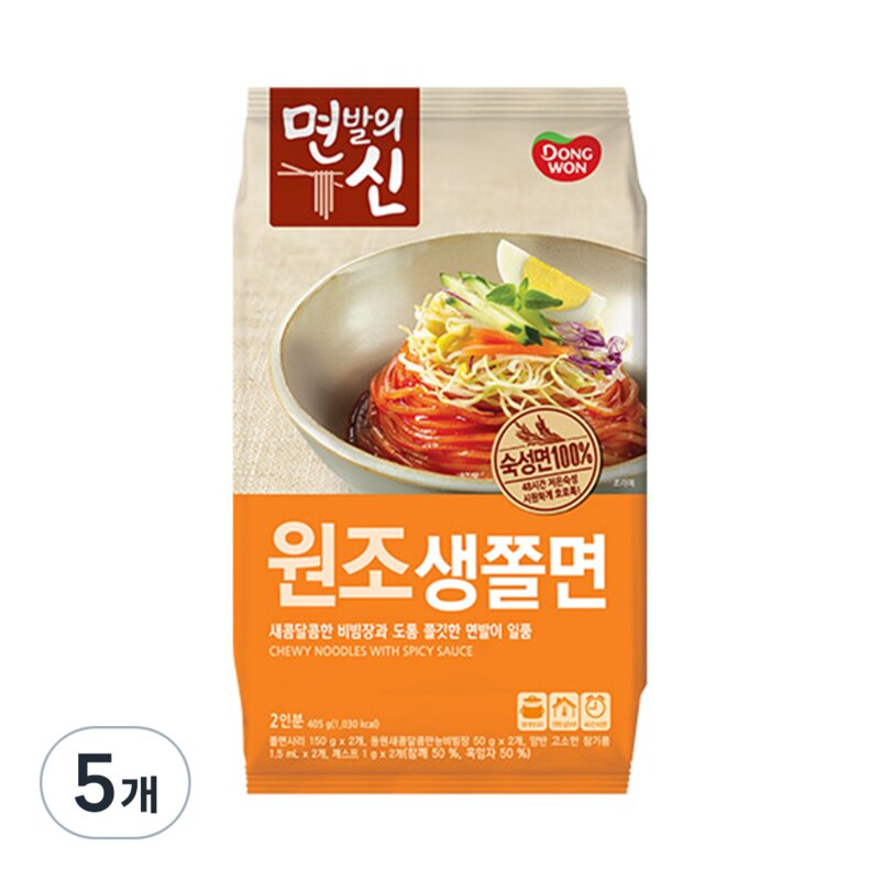 동원 면발의신 원조 생쫄면, 1개, 405g