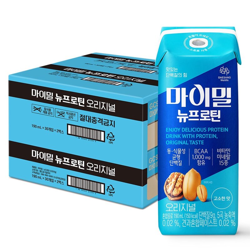 마이밀 뉴프로틴 오리지널 드링크믹스 RTD, 190ml, 30개