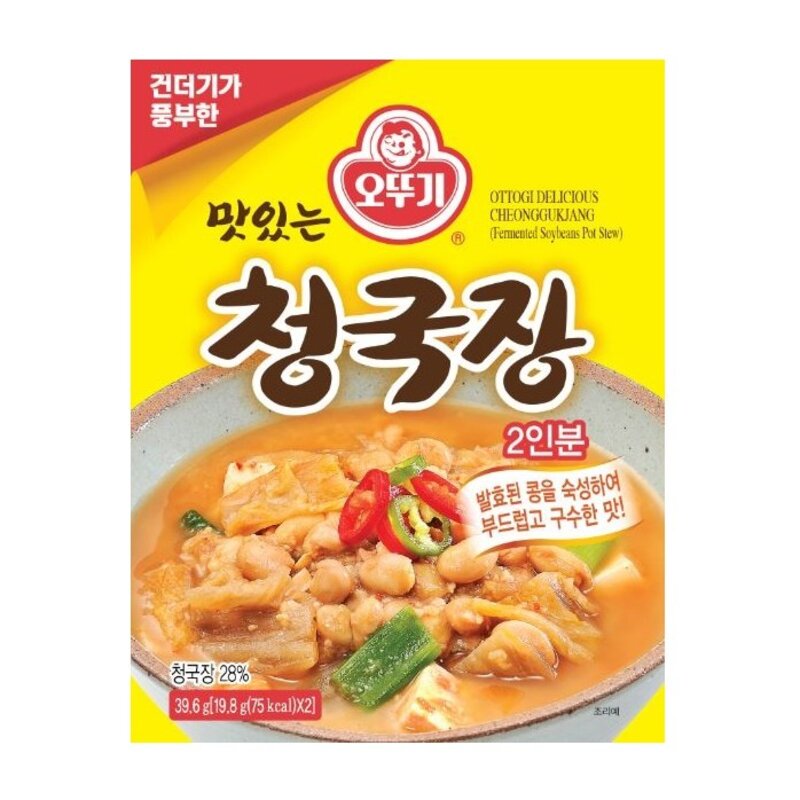 오뚜기 맛있는 청국장, 39.6g, 12개