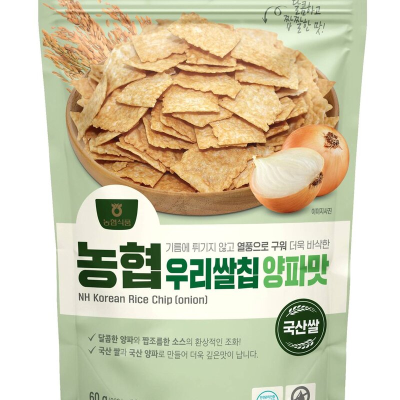 농협식품 우리쌀칩 양파맛, 60g, 1개