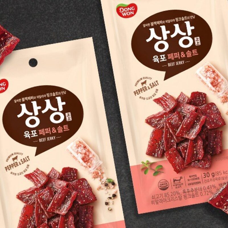 상상육포 페퍼앤솔트, 30g, 6개