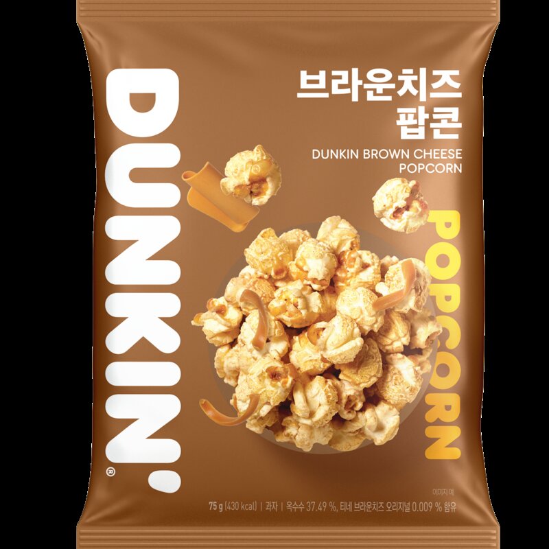 던킨도너츠 브라운 치즈 팝콘, 10개, 75g