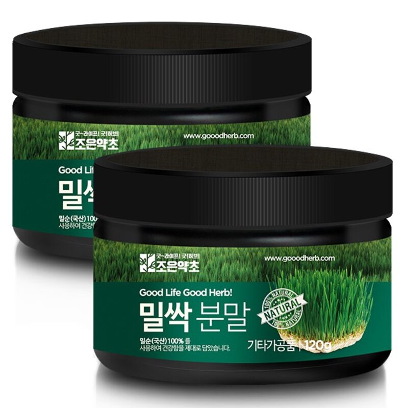 조은약초 밀싹 분말, 4개, 120g