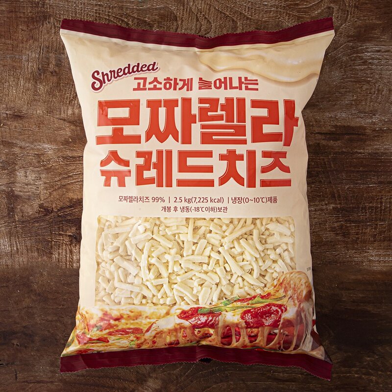 고소하게 늘어나는 모짜렐라 슈레드치즈, 1kg, 1개