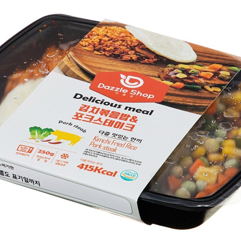 다즐샵 맛있는 김치볶음밥 & 포크스테이크 (냉동), 250g, 1팩