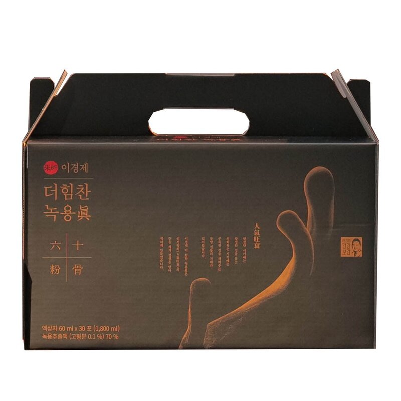 [24년2월제조] 이경제 더힘찬녹용 진 60ml x 30포 1박스(1개월분), 1.8L, 1박스