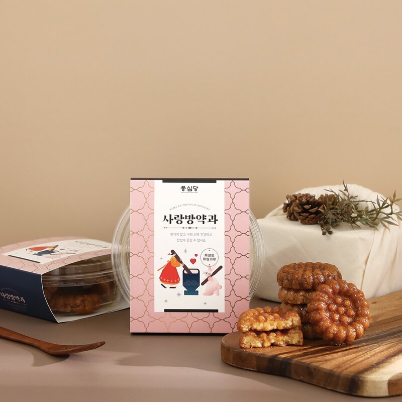 풍심당 사랑방 저당 약과 기본맛 (무설탕 무밀가루 조청X 찹쌀가루X), 35g, 5개