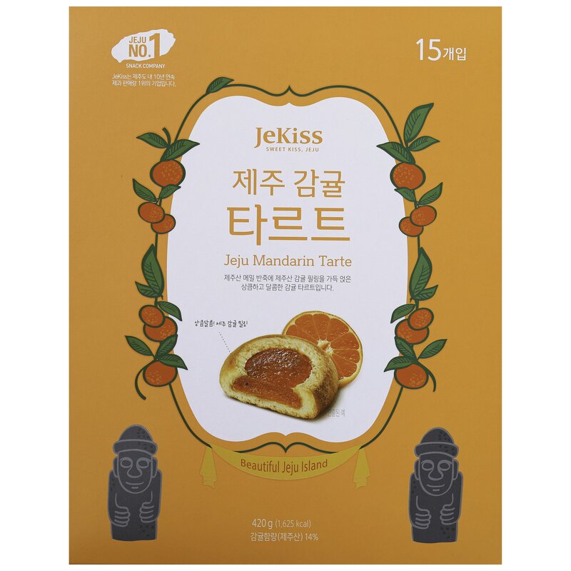 제키스 감귤 타르트 대, 224g, 1개