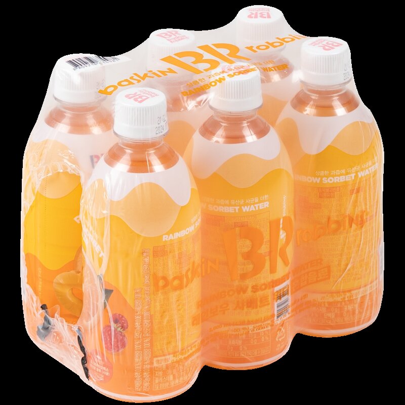 배스킨라빈스 과즙워터 레인보우 샤베트, 24개, 500ml